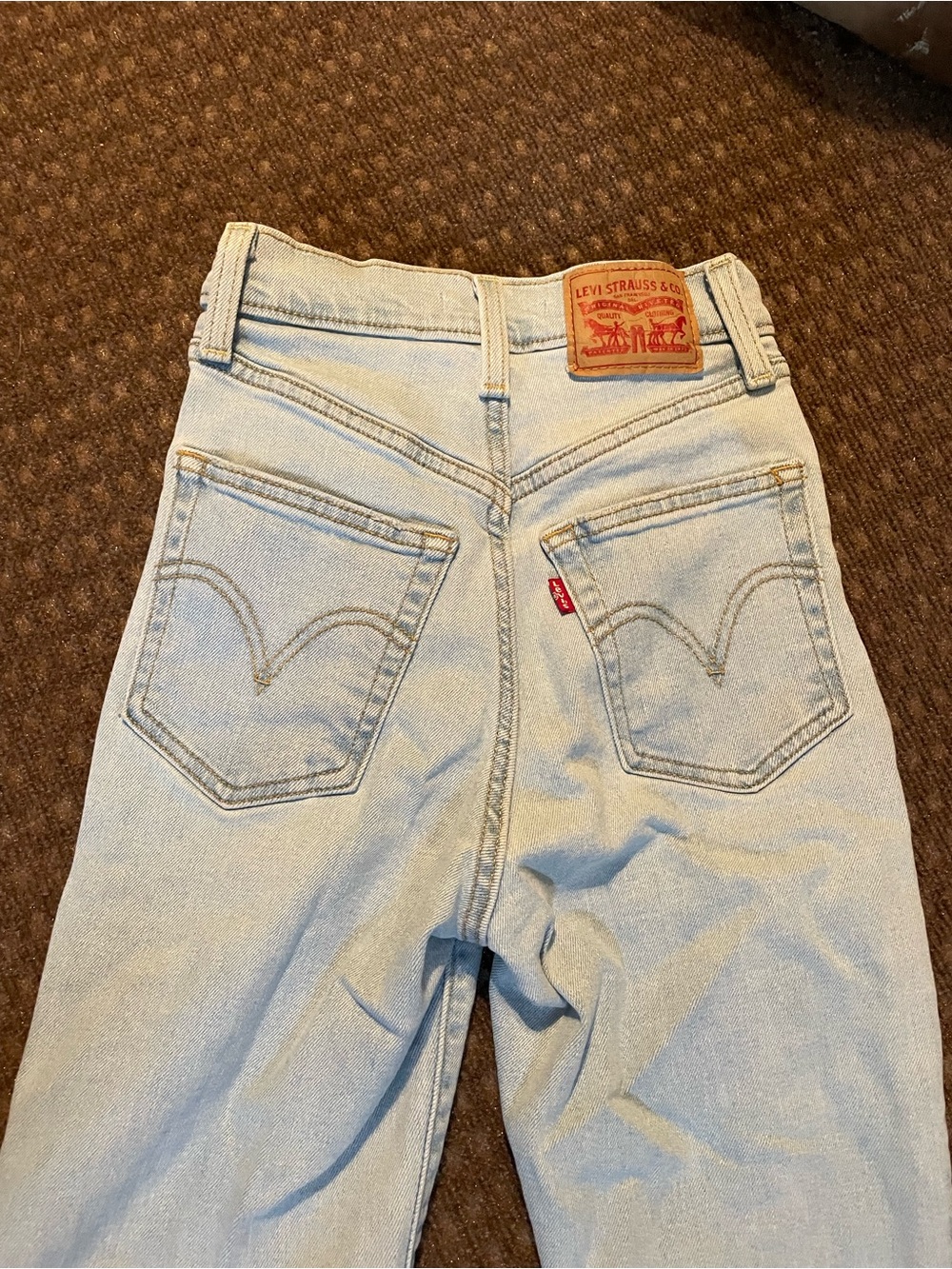 Levi's Light Blue High-Rise Bootcut Jeans (Ribcage Bootcut Size 24)